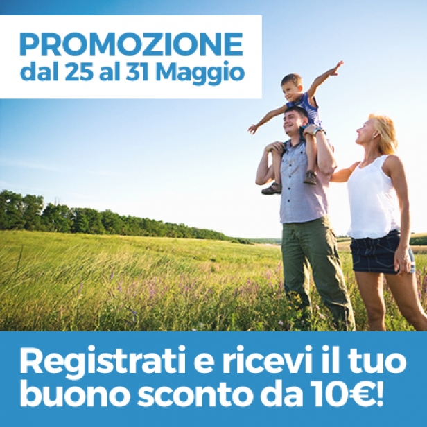 Registrati e riceverai un coupons